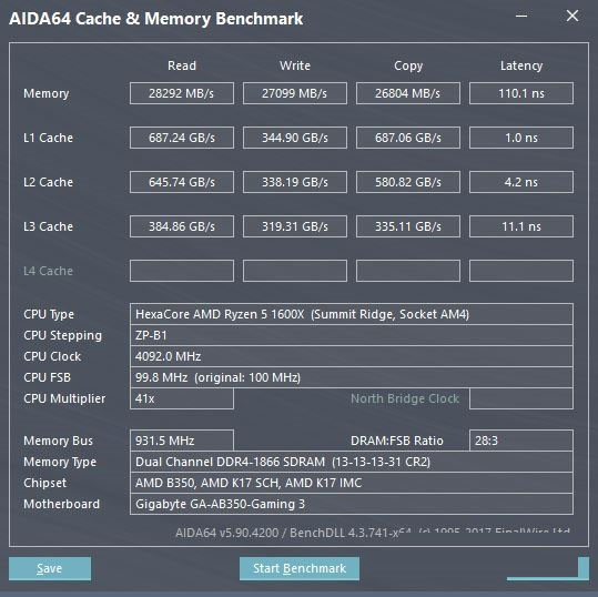 AMD Ryzen5電腦插四根內存實測 超頻給力