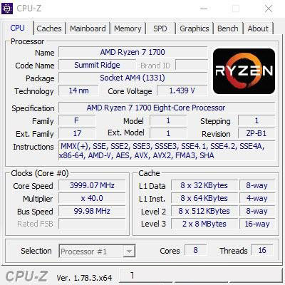 AMD Ryzen 7 1700超頻成績曝光 完勝intel酷睿i7處理器
