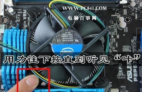 按壓扣具按鈕時要加力，當聽到一聲清脆的咔嚓聲后證明按壓成功