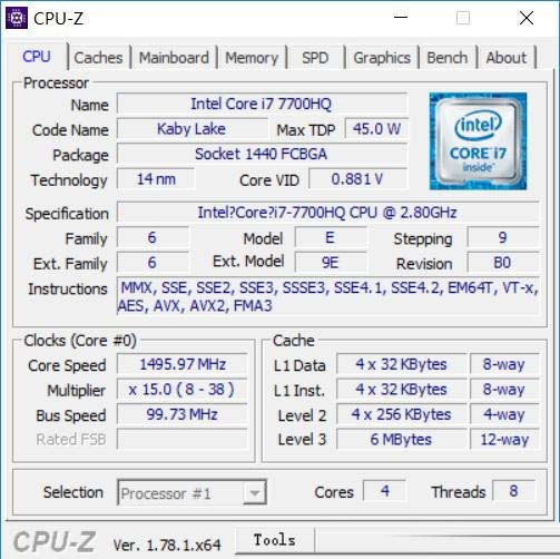 i7-7700HQ相比6700HQ強多少？i7-7700HQ和6700HQ對比測試及評測