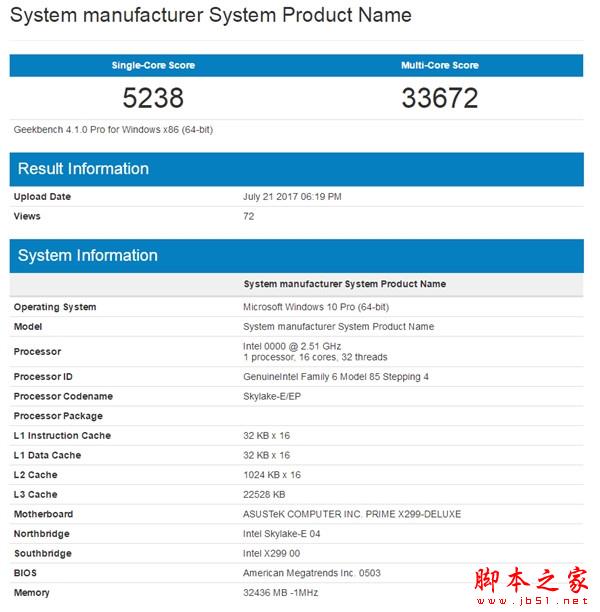 Intel 16核心i9-7960X性能首曝：怎么這樣？
