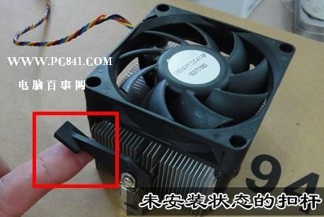 整理散熱器電源線，與觀察AMD散熱風扇