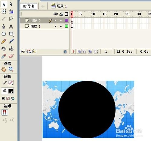 flash制作旋轉的地球動態效果