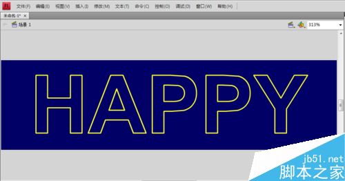 怎么用flash cs4制作具有霓虹燈效果的文字？