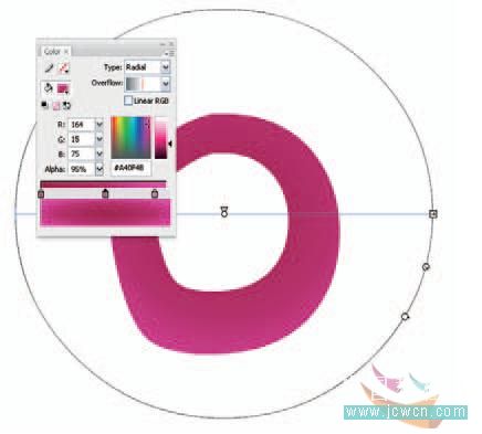 Flash cs3教程：仿真藝術設計1.13――漸變填充實現寫實效果的技巧_中國教程網