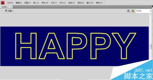 怎么用flash cs4制作具有霓虹燈效果的文字？