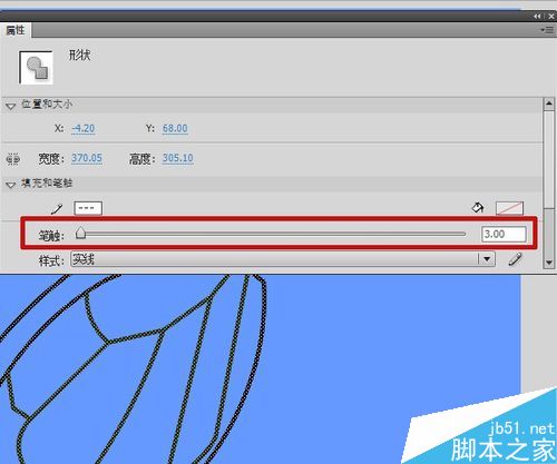 flash繪制玻璃蝴蝶