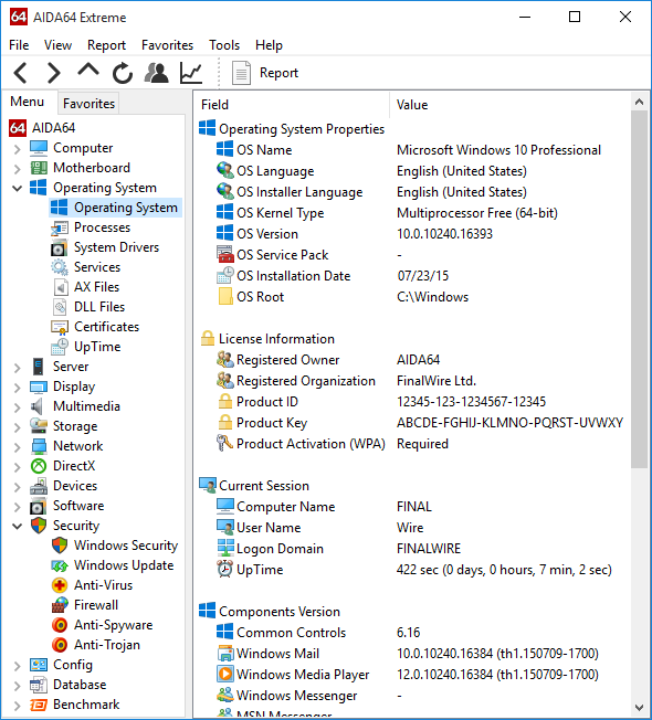 AIDA64 5.30正式發布：支持Windows 10、Skylake