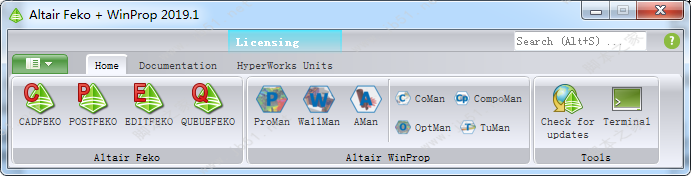 Altair HW FEKO + WinProp 2019安裝破解教程