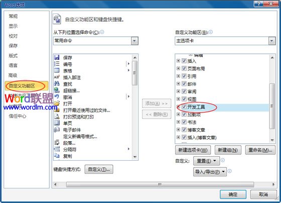 勾選開發工具