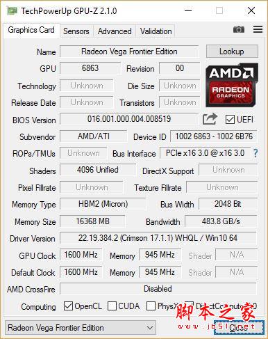 AMD Vega Frontier詳細測試：游戲完敗 專業性能滅Titan Xp