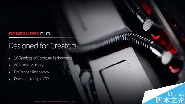 1.5倍TITAN X！AMD Radeon Pro Duo完整規格公布