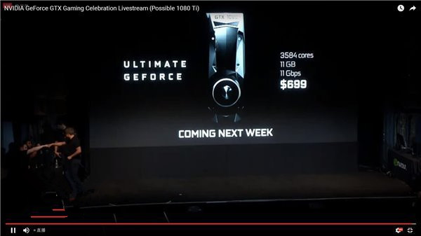 GTX1080Ti顯卡正式發布：售價699美元/下周發售