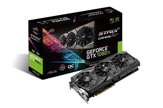 超級卡皇 華碩ROG STRIX GTX1080Ti問世 