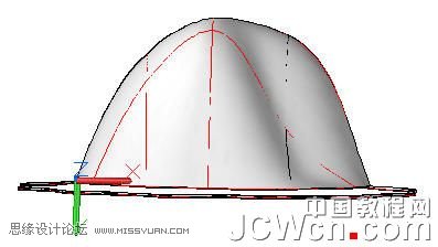 AutoCAD 2011教程：用曲面命令制作帽子,PS教程,思緣教程網