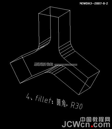 AutoCAD三維建模教程：三通管的制作過程,PS教程,思緣教程網