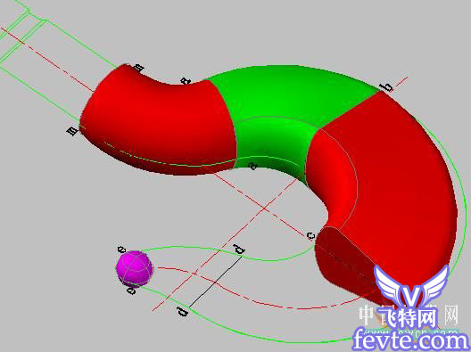 AutoCAD 2007放樣制作三維吊鉤 武林網 CAD教程