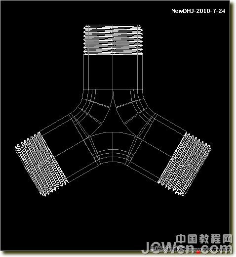 AutoCAD三維建模教程：三通管的制作過程,PS教程,思緣教程網