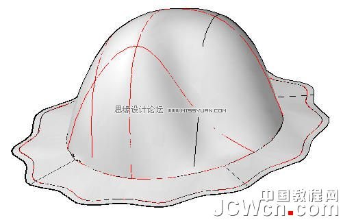 AutoCAD 2011教程：用曲面命令制作帽子,PS教程,思緣教程網