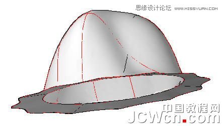 AutoCAD 2011教程：用曲面命令制作帽子,PS教程,思緣教程網