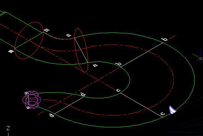 AutoCAD 2007放樣制作三維吊鉤 武林網 CAD教程