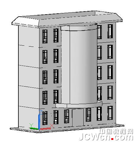 autocad 2011曲面命令創建樓房 武林網 autocad教程