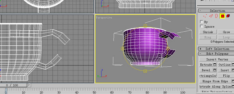 3DS Max教程：茶杯（旋轉＋多邊形建模） 武林網 3DSMAX建模教程
