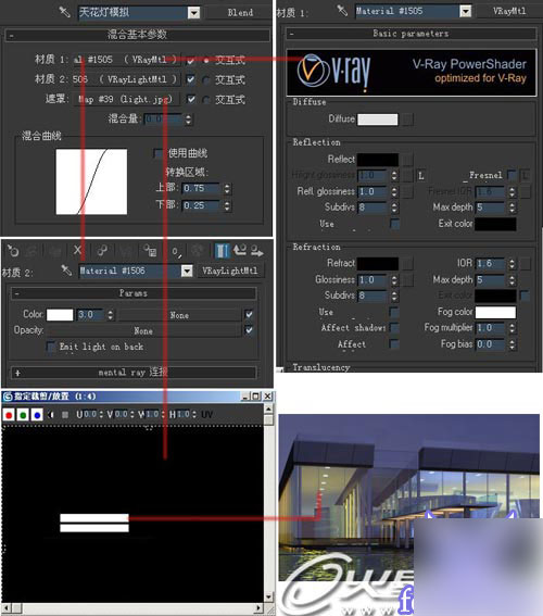 3dsmax渲染場館夜景圖教程 武林網 3dsmax教程