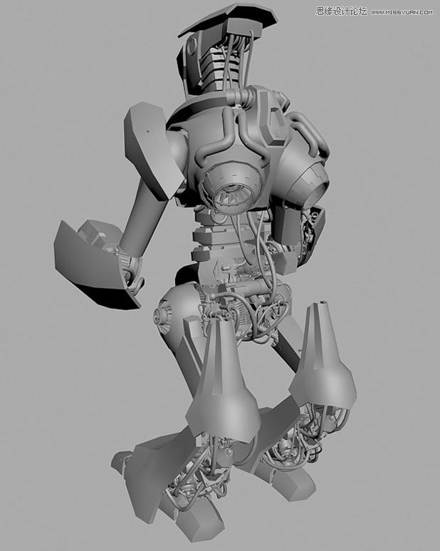 3DMAX制作超酷的外星機器人,破洛洛