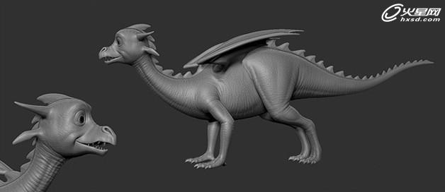 3DSMAX制作可愛卡通小龍角色 武林網 3DSMAX角色教程