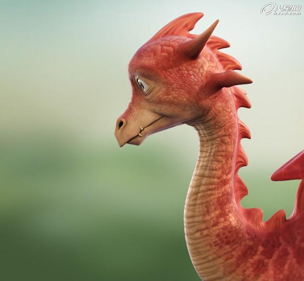 3DSMAX制作可愛卡通小龍角色 武林網 3DSMAX角色教程