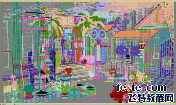 3dsmax渲染街角場景 武林網 3dsmax渲染教程