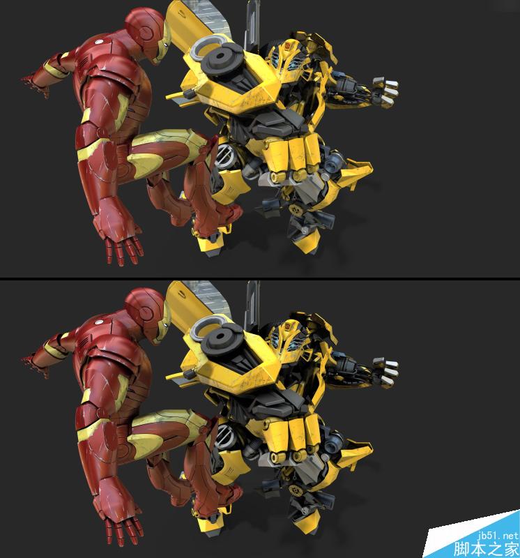 當大黃蜂遭遇鋼鐵俠制作解析 武林網 3DSMAX動畫角色教程