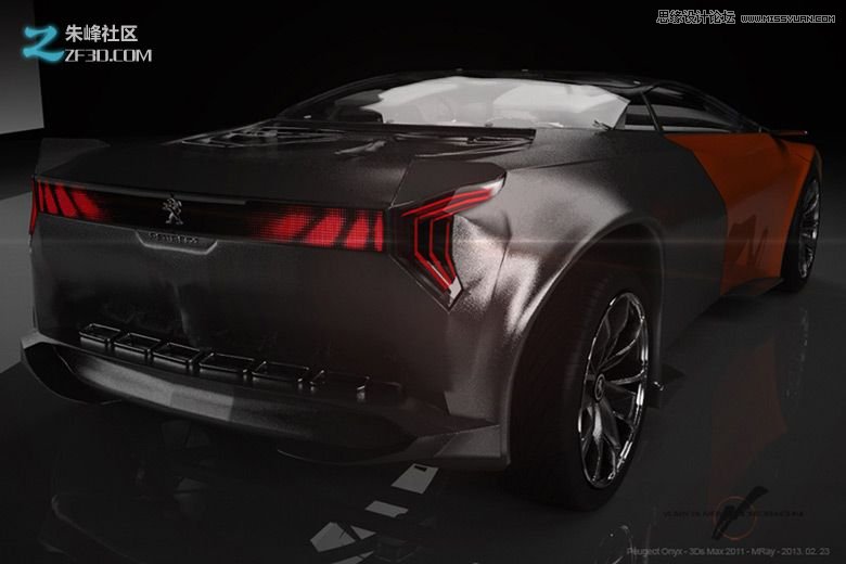 3dmax集合Vray制作標致時尚的汽車模型,