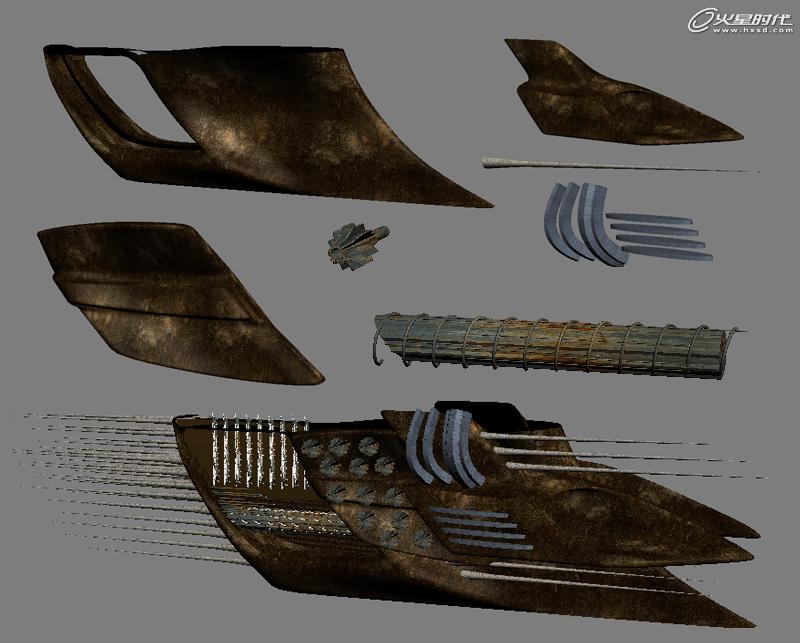 3DSMAX打造科幻碼頭場景 武林網 3DSMAX建模教程