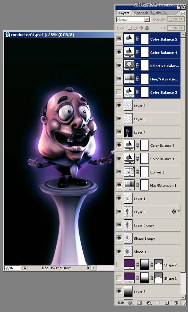 3DMAX制作卡通風格的指揮家教程,破洛洛