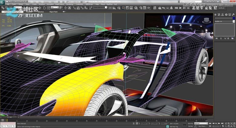 3dmax集合Vray制作標致時尚的汽車模型,