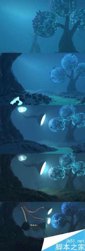 3ds Max制作外星科幻植物 武林網 動畫教程