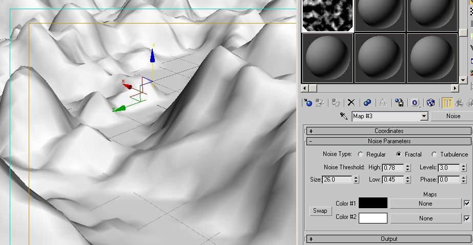 3DSMAX打造山脈模型 武林網 3DSMAX建模教程