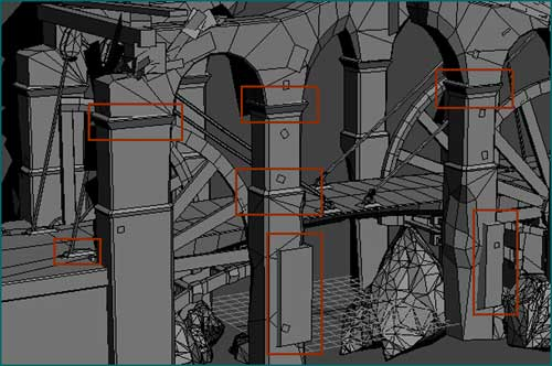 3DSMAX制作游戲場景《世界之橋》 武林網 3DSMAX材質貼圖教程10.jpg