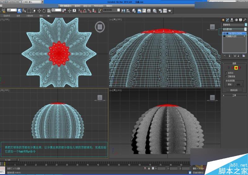 3DMAX詳細解析仙人球快速建模的方法,PS教程,思緣教程網