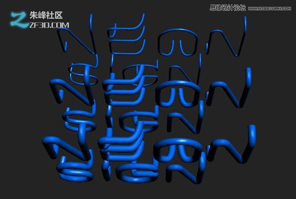 3dmax結合Vray制作霓虹燈藝術字效果,