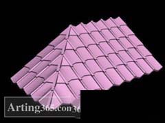 3d max教程：用poly方法制作有瓦的房頂[多圖]圖片9