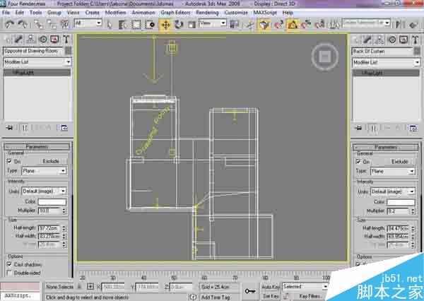 3dsMAX制作客廳效果圖 武林網 3DSMAX室內設計教程