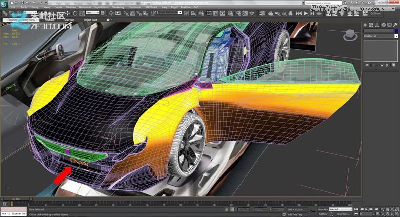 3dmax集合Vray制作標致時尚的汽車模型,