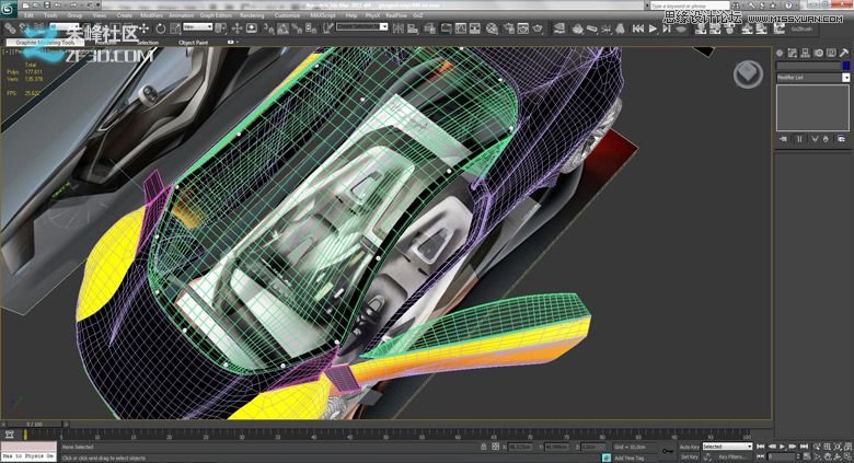 3dmax集合Vray制作標致時尚的汽車模型,