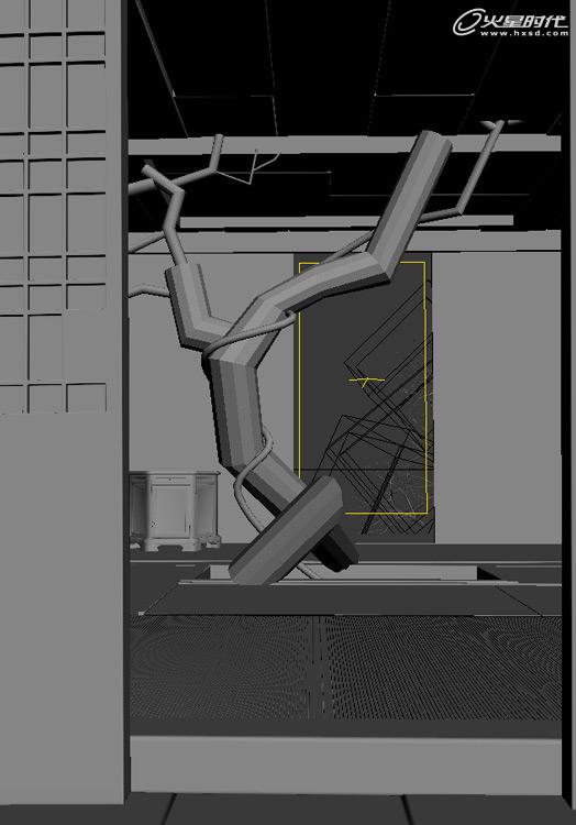 3DSMAX渲染屋內樹木 武林網 3DSMAX渲染教程