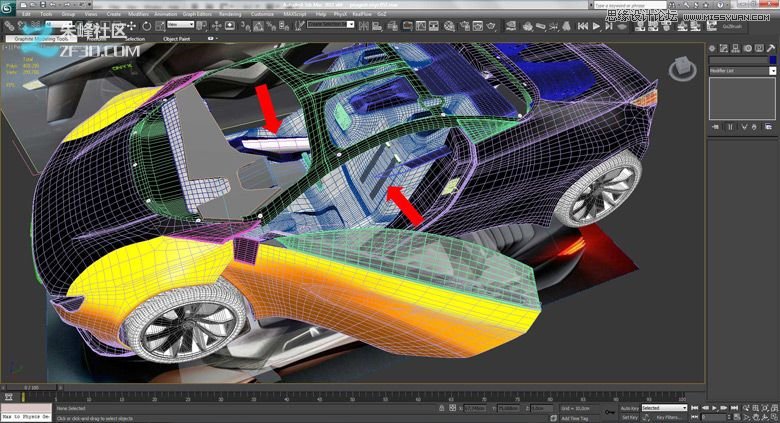 3dmax集合Vray制作標致時尚的汽車模型,