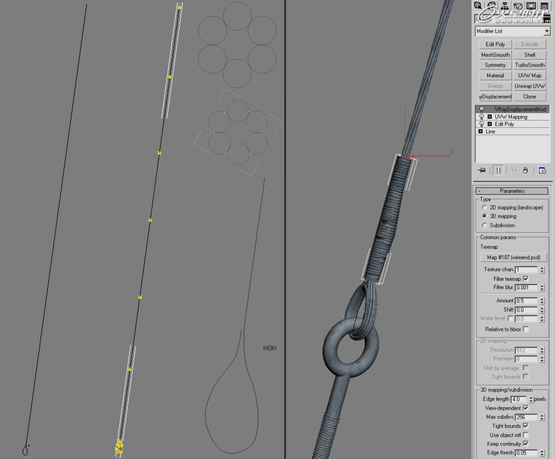 3DSMAX制作照片級廢墟 武林網 3DSMAX材質貼圖教程