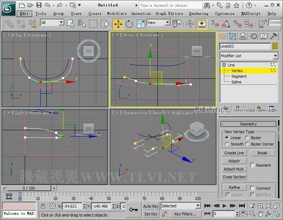 使用3D MAX2011中的面片建模方法給頭盔建模,PS教程,思緣教程網